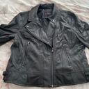 Celebrity Pink Black Vegan Leather Moto Biker Jacket, size XXL Photo 13