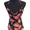 Betsey Johnson  pink rose tankini swimsuit pin up Girly Girlcore ROSES Medium Photo 0