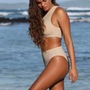 Beach Riot Celine One Piece in Gold Size Small Photo 2