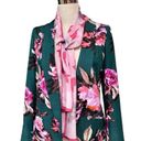 Oscar de la Renta Vintage  Pink Floral Silk Scarf Photo 8