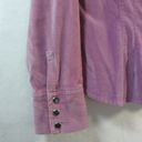 Caslon  Purple Velvet Western Rodeo Button Front Shirt Size Small Photo 2