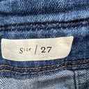 Pilcro  Anthropologie Jeans Womens 27 Blue Patchwork Slim Boyfriend High Rise Photo 11