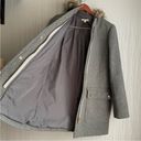 J.Crew  Mercantile Vail Faux Fur Gray Wool Parka Coat sz 6 Photo 7