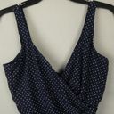 MiracleSuit  One Piece Swimsuit Polka Dot Ruched Wrap Bathing Suit Size 12DD Photo 1