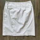 Tahari  Womens Pink White Pinstriped Straight Mini Skirt Sz 8 Photo 4