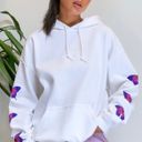 Pretty Little Thing White Butterfly Hoodie Photo 1