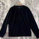 COS  Oversized Black Velvet Sweatshirt - M Photo 2