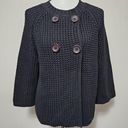 Eight Eight Eight  Black Chunky Fouble Breasted Cardigan Size XL Photo 0