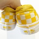 Vans  Classic Canvas Slip-on Sneakers Yellow Checkerboard Women’s Size 7 Spring Photo 8