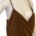 Wearever Brown Low Cut Bodysuit Photo 0