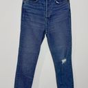 RE/DONE 90s Ultra High-Rise Ankle Crop Skinny Jeans Medium Worn Wash Size 25 Photo 1