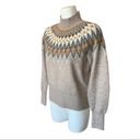 A loves A Dillards Mock Neck Fair Isle Wool Blend Sweater Medium Photo 1