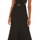 Misha Collection  Black Murel Halter Cut Out Midi Dress Size 2 Photo 3