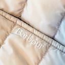 Barbour  Charlotte Quilted Jacket Winter Tartan Size US8 Beige Photo 5