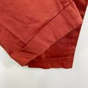 ZARA  Burnt Orange High-Rise Cuffed Paperbag Pants Women's Size Extra Small XS Photo 1