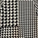 Tribal Women’s Houndstooth Mock Turtleneck 3/4 Sleeve Medium Black Photo 1