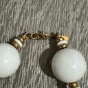 Monet Vintage  Lucite White Bead Necklace Photo 1