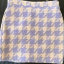 FashioNova Lavender Two Piece Houndstooth Skirt Set Photo 2