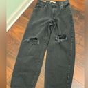 Levi's Levi’s Black Baggy Distressed Dad Jeans Size 25 Photo 10