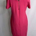 Topshop Pink Short Sleeve Shift Stretchy Crew Neck Casual Career NWT Dress 6 Photo 9