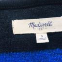 Madewell Blue & Black Brushed Rugby Boxy Top Photo 9