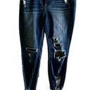 Harper  Blue Distressed Denim Jeans Photo 0