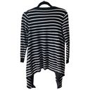 Love Culture Black & White Open Front Long Sleeve Cardigan S Photo 1