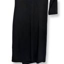 Karen Kane Womens Cascade Sheath Dress Black Stretch 3/4 Sleeve USA M New Photo 5