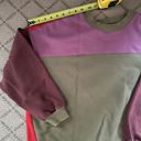 BLANK NYC  Boozy Rainbow block color crew neck long-sleeved sweatshirt L Photo 10