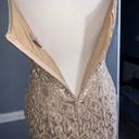 Poly Gold Lace Overlay Sleeveless Formal Special Event Ball Gown Prom Dress M Size M Photo 11