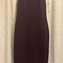 EXPRESS  Mock Neck Cap Sleeve Back Zipper Midi Sheath Dress - Small Photo 0