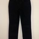 NYDJ  Black Marilyn Straight Denim Jeans Size 0 Petite Photo 7