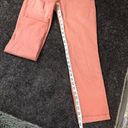 Pilcro  Pink Hyphen Chino Pants Size 26P Embroidered Floral Waist - 30x28 actual Photo 10