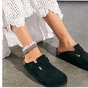 Birkenstock  Boston Soft Suede Clogs in Black Photo 0