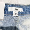 BP New  Ripped Cutoffs High Rise Shorts Non-Stretch Denim Blue Bleach Wash Photo 11