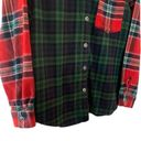 Blair WOMEN’S Vintage  mixed plaid embroidered flannel shirt Photo 2