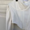 Mistress Rocks  On the Dot White Corseted Sweatshirt Large NWT Photo 6