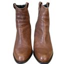 Stuart Weitzman  for Russell Bromley Hipgal Leather Zip Brown Booties Size 5 Photo 2