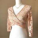 Jasmine  | Pink Lace Crop Top Sz M Photo 2