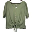 Harper  by Francesca’s Tie Front Top - Large Photo 8