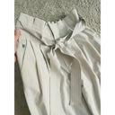 Athleta  Skyline Pant II Light Khaki Cream Paperbag Waist Lightweight Pants Sz 4 Photo 4