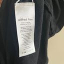 Wilfred Free  Aritzia Black Bair T-Shirt Dress Tie Front Wrap Short Sleeve Size S Photo 5