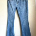 PINK Victoria's Secret Low Rise Flare Bootcut Denim Jeans Women's Size 6 Short Blue Photo 0