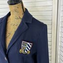 Tommy Hilfiger  French Terry Knit Schoolboy Blazer Jacket Blue Medium Photo 4