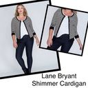 Lane Bryant  striped Black Metallic Cardigan 18/20 Photo 1