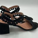 ZARA  Woman Sandals Pom-Poms Fun Suede Unique Size 6.5 B22A Photo 5