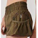 Free People NWOT  Movement Get Your Flirt On Athletic Shorts Dark Olive size XS Photo 2