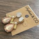 Krass&co Stephan &  blush rhinestone dangle earrings Photo 1