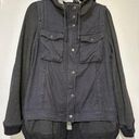 Free People  Multi-Color Hooded Jacket Zipper Snap Front Size Medium EUC Photo 0