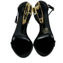 Dolce & Gabbana NEW  Kiera Baroque Lamb Leather Sandals Black Size IT40/US10 Photo 9